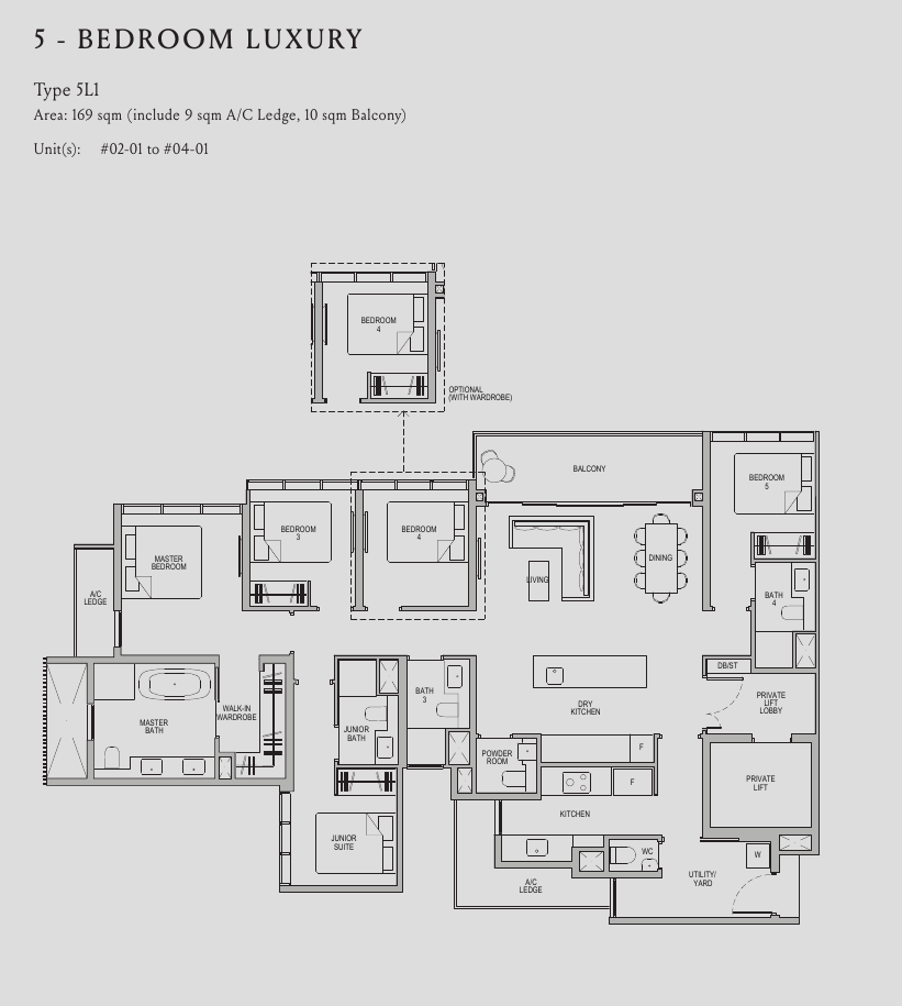 5-Bedroom Luxury, Type 5L1